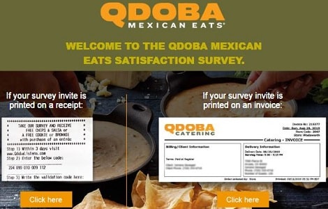 Qdoba Listens survey page